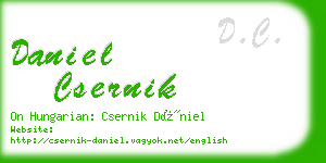 daniel csernik business card